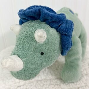Carter's Soft Green Dinosaur Plush with Blue Details